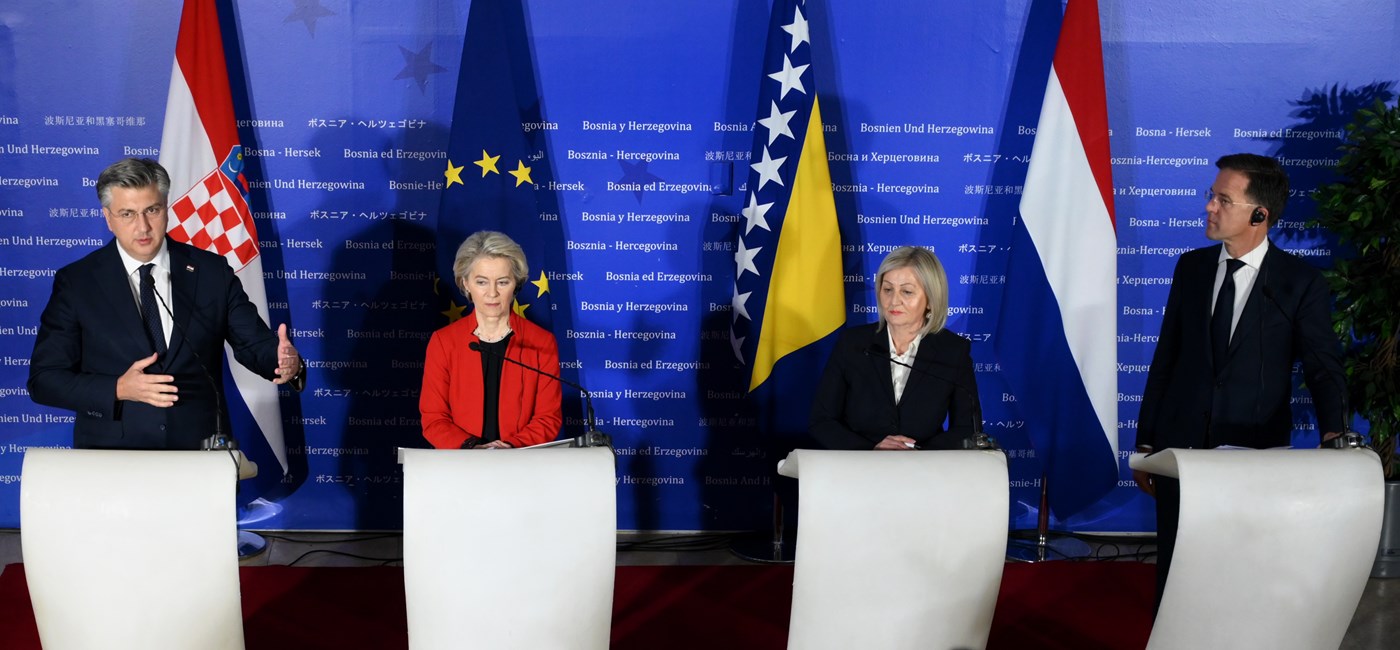 Plenković says has made Rutte, von der Leyen more aware of problem with Komšić